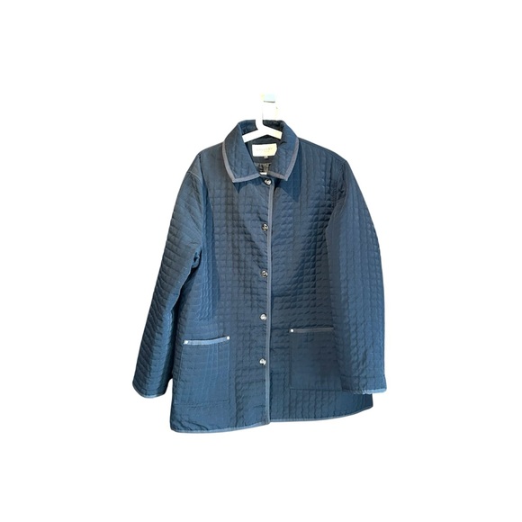 Gallery Navy Blue Quilted Utility Jacket - Picture 11 of 11